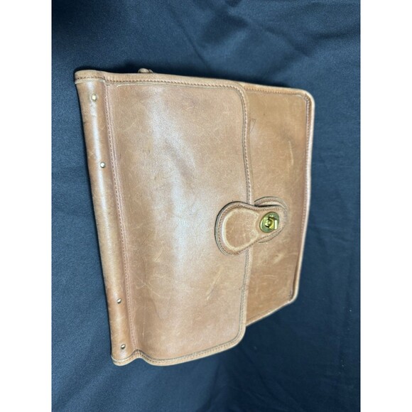 Vintage Coach 9927 Willis Leather Bag British Tan Brass Hardwear  - No Handles - Picture 2 of 13